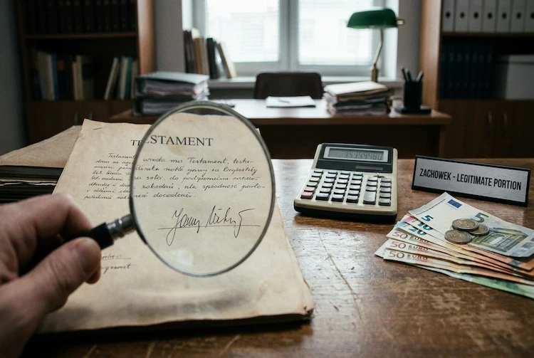 Podważenie testamentu a zachowek